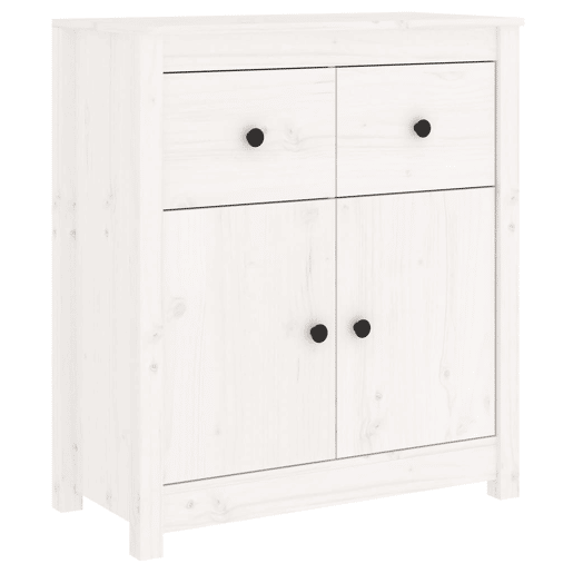 Aparador - Bufete - Móvei de apoio 70x35x80 cm madeira de pinho maciça branco pt3953