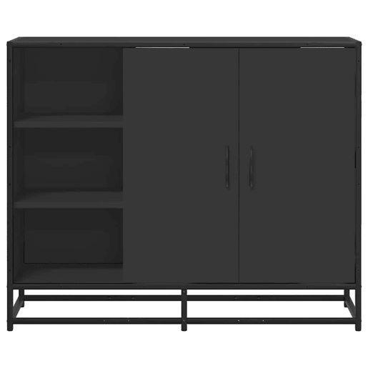 Aparador - Bufete - Móvei de apoio 92x35x76 cm derivados de madeira preto pt3563
