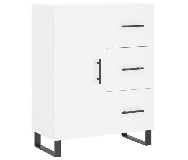 Aparador - mueble de almacenamiento de madera de ingeniería blanco 69,5x34x90 cm es3186