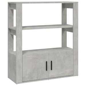 Aparador - Bufete - Móvei de apoio 80x30x90 cm derivados de madeira cinzento cimento pt2842