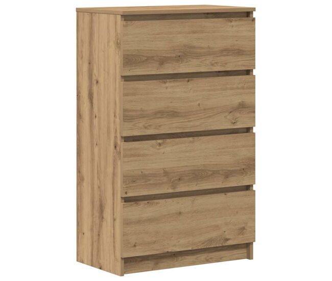 Aparador - mueble de almacenamiento de madera de ingeniería roble artisan 60x35x98,5 cm es3682