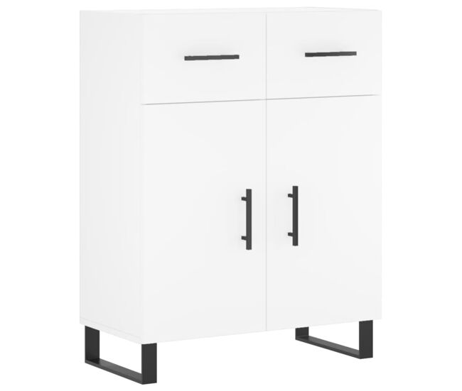 Aparador - mueble de almacenamiento de madera de ingeniería blanco 69,5x34x90 cm es3193