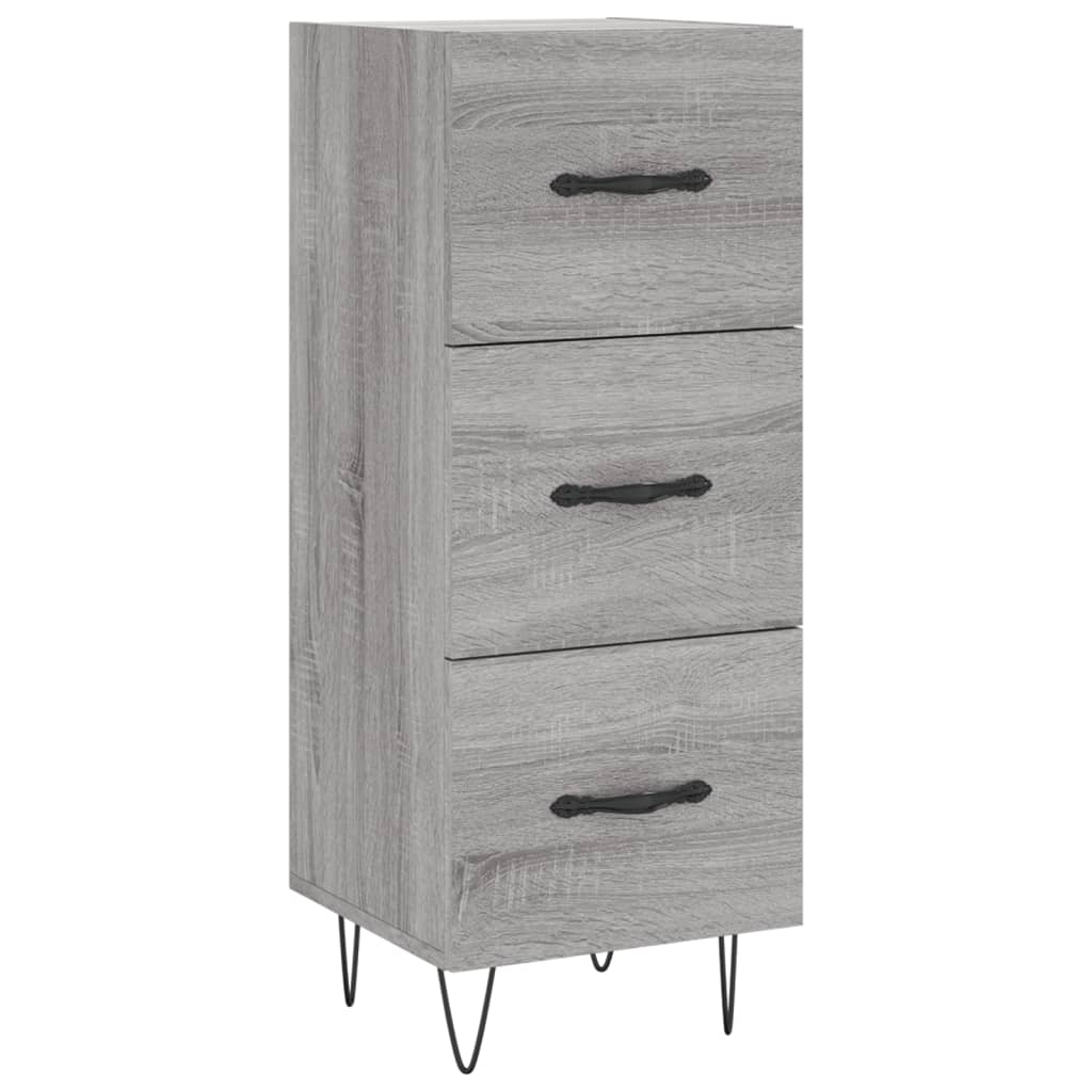Aparador - Mueble de almacenamiento 34 Roble/ Gris