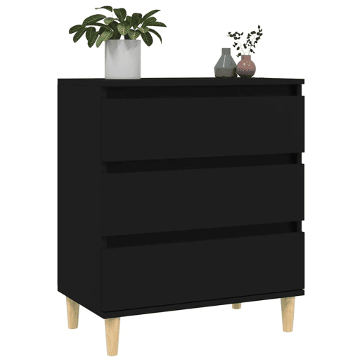 Aparador - Bufete - Móvei de apoio 60x35x70 cm derivados de madeira preto pt2969