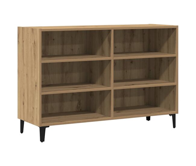 Aparador - mueble de almacenamiento de madera de ingeniería roble artisan 103,5x35x70 cm es3668