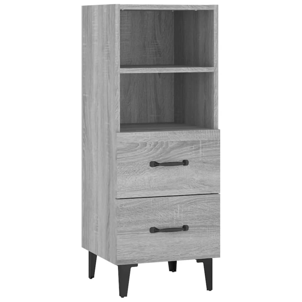 Aparador - Mueble de almacenamiento 34 Roble/ Gris