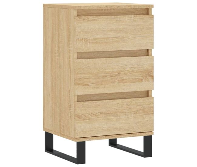 Aparador - mueble de almacenamiento madera de ingeniería roble sonoma 40x35x70 cm es4578