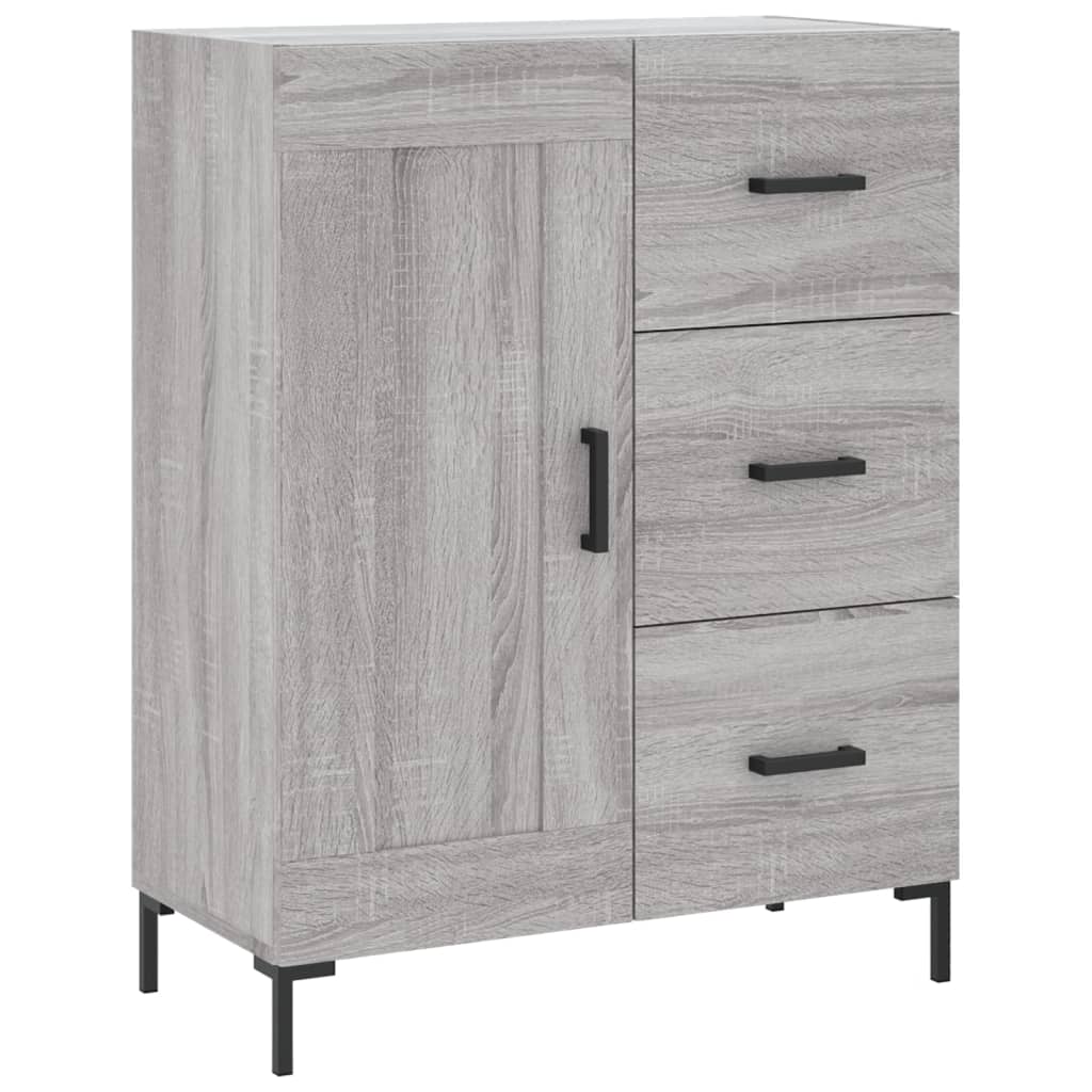 Aparador - Mueble de almacenamiento 69 Roble/ Gris