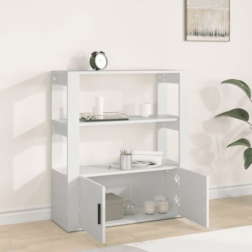Aparador - Bufete - Móvei de apoio 80x30x90 cm derivados de madeira branco pt2522