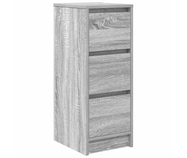 Aparador - mueble de almacenamiento sonoma gris 29,5x34x76 cm madera de ingeniería es5064
