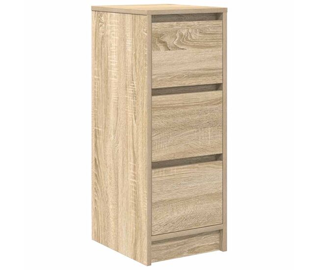 Aparador - mueble de almacenamiento de roble sonoma 29,5x34x76 cm madera de ingeniería es4037