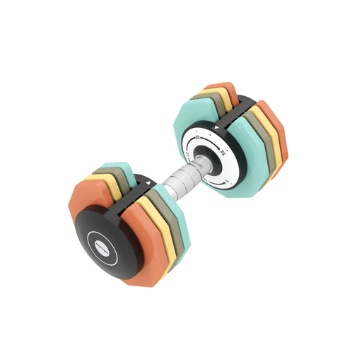 SPORTNOW Haltere Ajustável Octogonal 5 em 1 Pesos Ajustáveis de 5 a 25 kg com Base de Armazenamento e Pega Antideslizante Equipamento de Treino para Ginásio em Casa