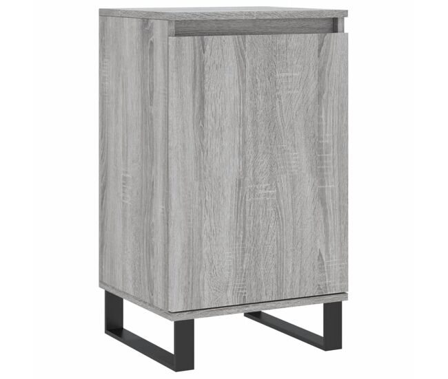 Aparador - mueble de almacenamiento madera de ingeniería gris sonoma 40x35x70 cm es4464