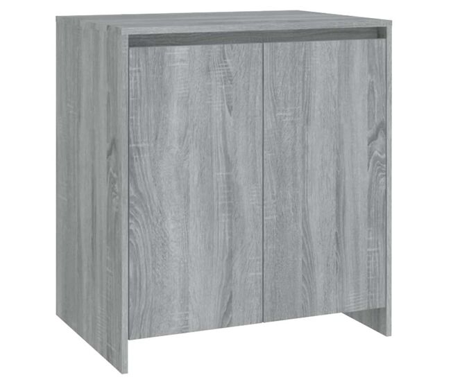 Aparador - mueble de almacenamiento de madera contrachapada gris sonoma 70x41x75 cm es2916