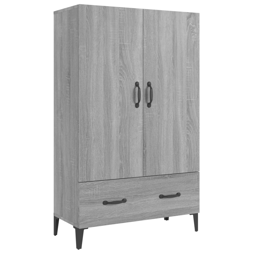 Aparador - Mueble de almacenamiento 70 Roble/ Gris