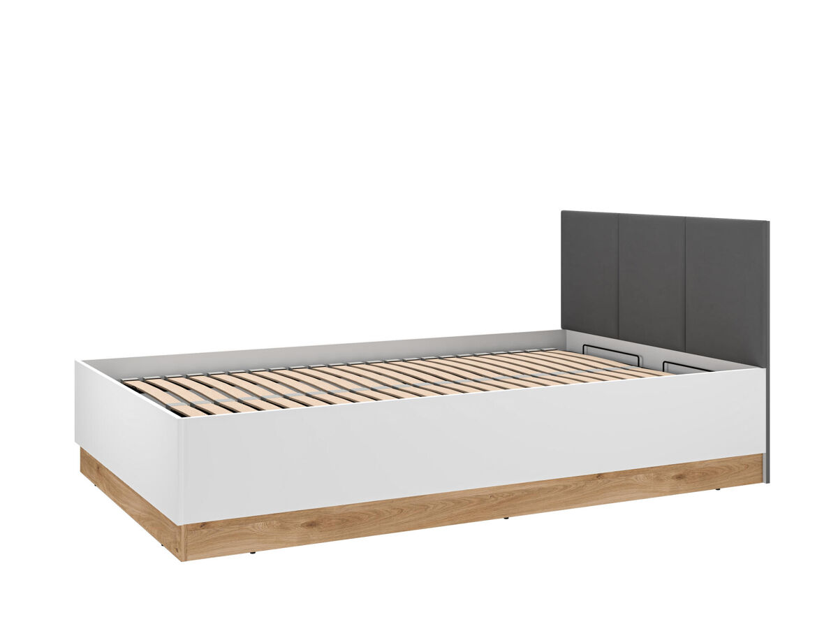 Estructura de cama torino 126x208x90 blanco