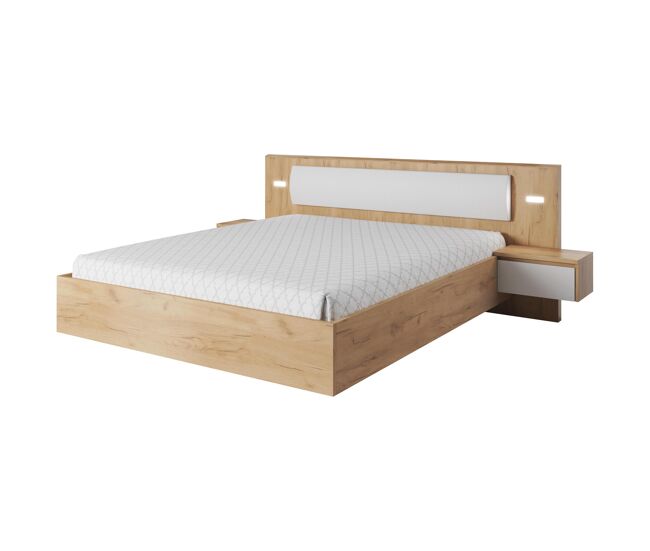 Estructura de cama xelo 256x209x93 blanco
