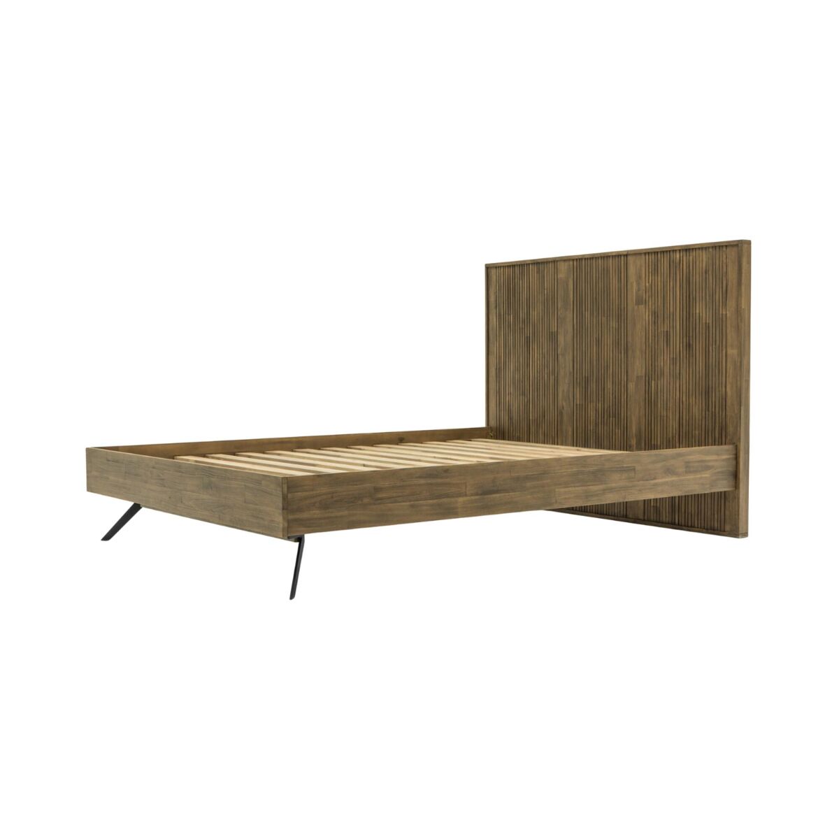 Estructura de cama massa 189x209x120 marrón