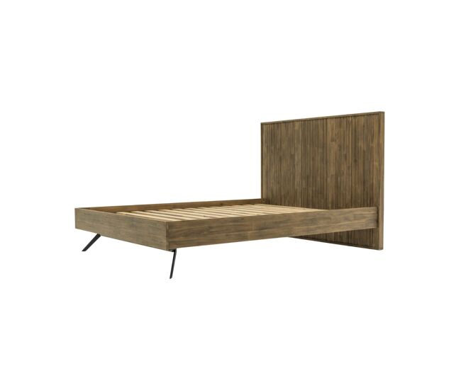 Estructura de cama massa 189x209x120 marrón