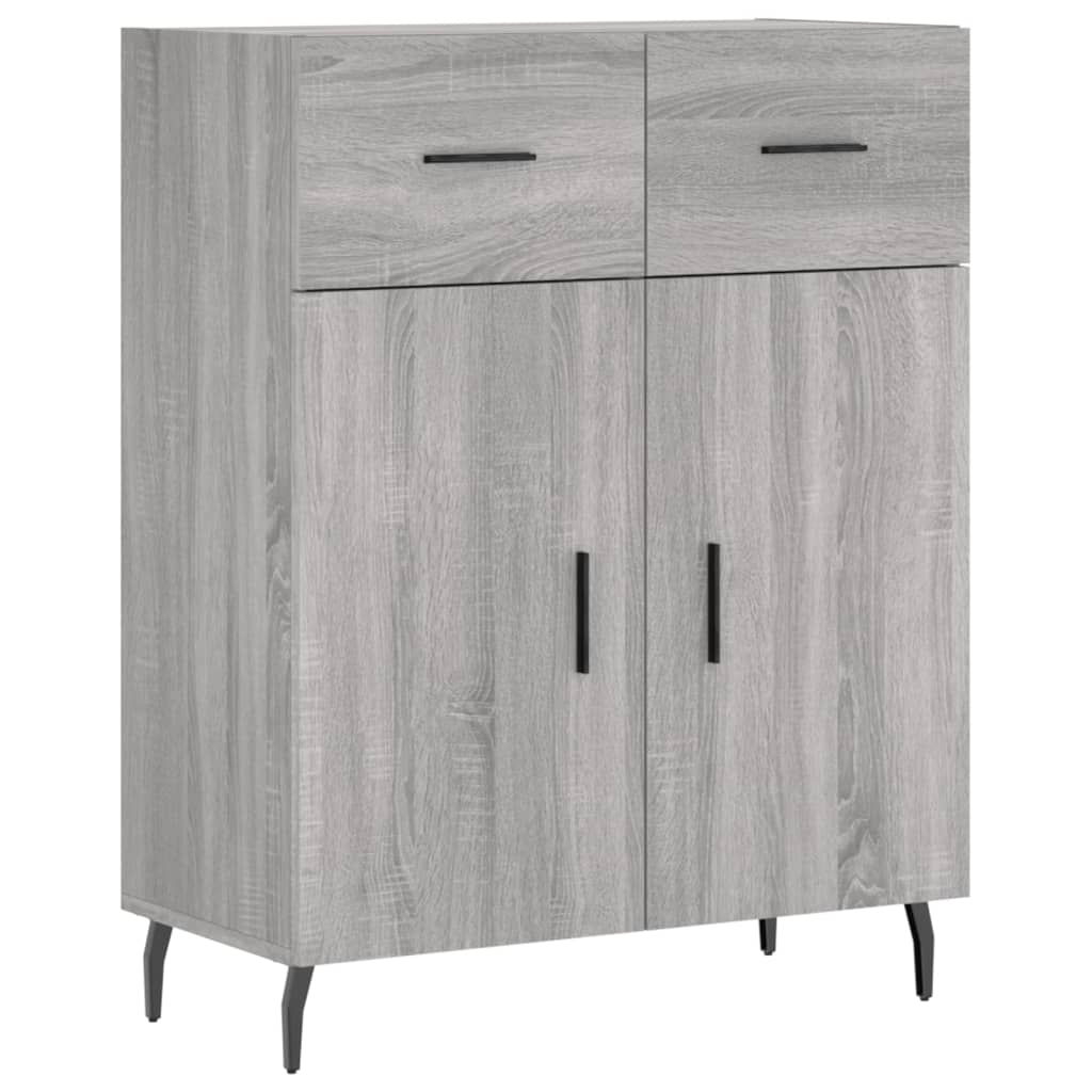 Aparador - Mueble de almacenamiento 69 Roble/ Gris