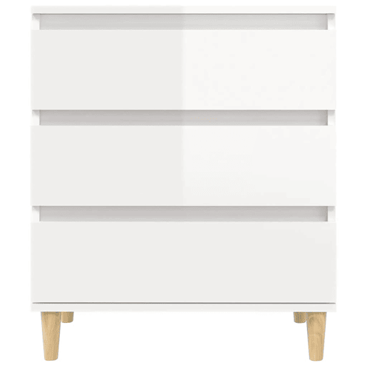 Aparador - Bufete - Móvei de apoio 60x35x70 cm derivados de madeira branco brilhante pt2569