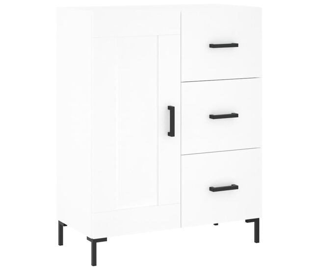 Aparador - mueble de almacenamiento de madera de ingeniería blanco 69,5x34x90 cm es3204