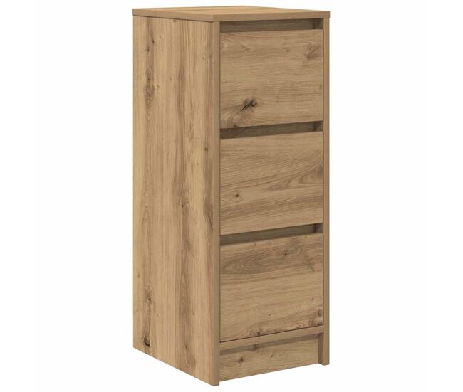 Aparador - mueble de almacenamiento de madera de ingeniería roble artisan 29,5x34x76 cm es3672