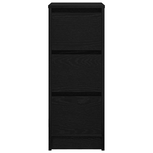 Aparador - Bufete - Móvei de apoio 29,5x34x76 cm derivados de madeira carvalho preto pt3823