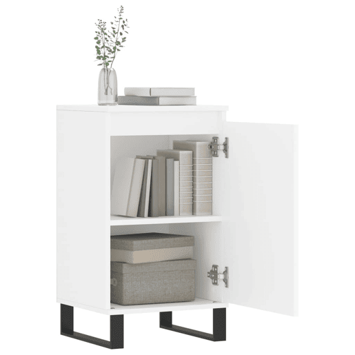 Aparadores - Bufetes - Móveis de apoio 2 pcs 40x35x70 cm derivados de madeira branco pt5170 Aparadores - Bufetes - Móveis de apoio 2 pcs 40x35x70 cm derivados de madeira branco pt5170