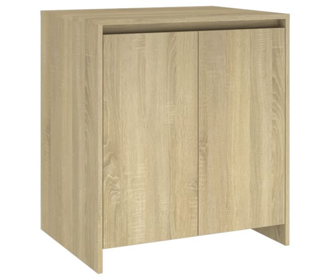 Aparador - mueble de almacenamiento de madera contrachapada roble sonoma 70x41x75 cm es3100
