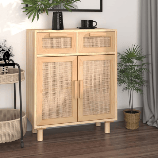 Aparador - Bufete - Móvei de apoio 60x30x75 cm pinho maciçovime natural castanho pt4780