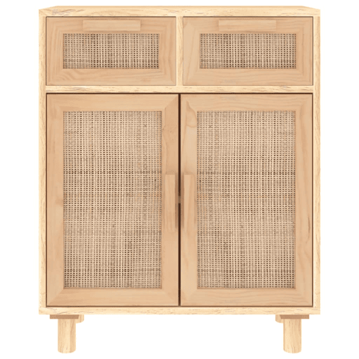 Aparador - Bufete - Móvei de apoio 60x30x75 cm pinho maciçovime natural castanho pt4780