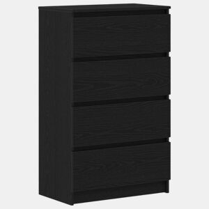 Aparador - Bufete - Móvei de apoio 60x35x98,5 cm derivados madeira cor carvalho preto pt4035