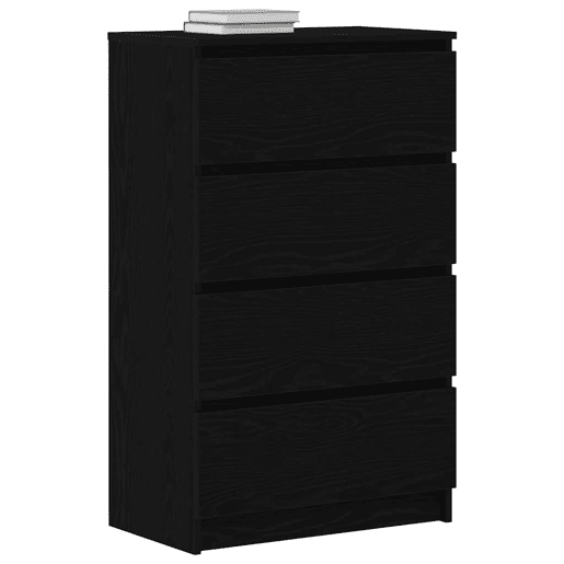 Aparador - Bufete - Móvei de apoio 60x35x98,5 cm derivados madeira cor carvalho preto pt4035