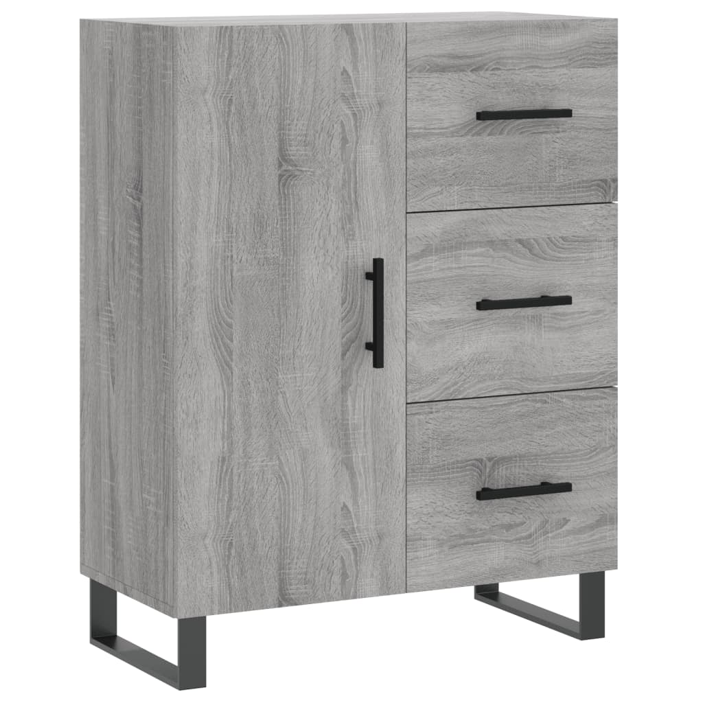 Aparador - Mueble de almacenamiento 69 Roble/ Gris