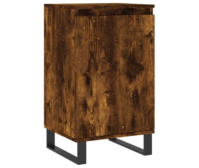 Aparador - mueble de almacenamiento madera de ingeniería roble ahumado 40x35x70 cm es4538