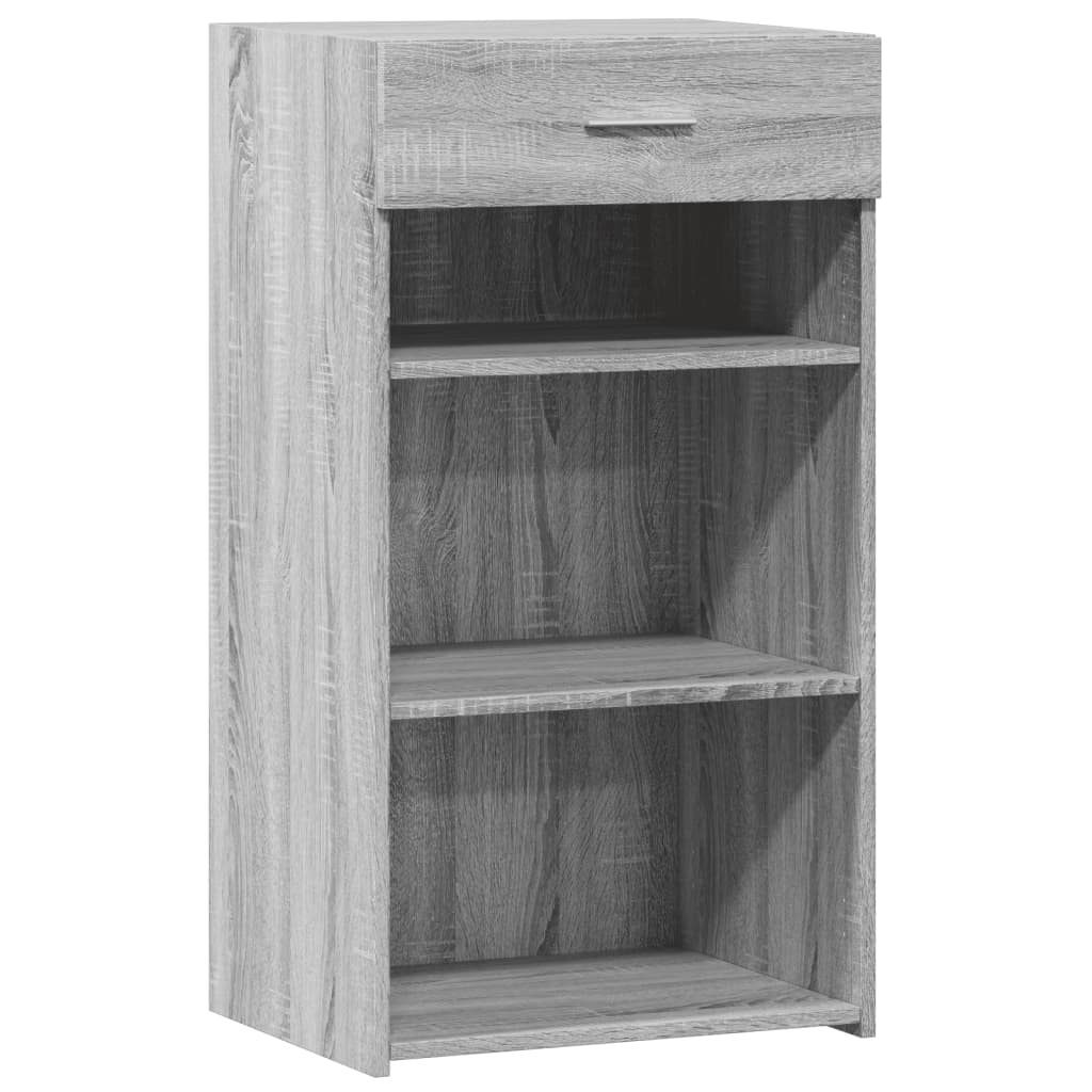 Aparador - Mueble de almacenamiento 50 Roble/ Gris