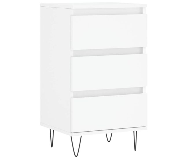 Aparador - mueble de almacenamiento madera de ingeniería blanco 40x35x70 cm es4392