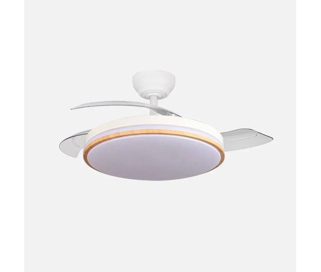 Ventilador de techo metal color blanco serie relampago 48cm