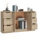 Aparador - Mueble de almacenamiento 3 uds 30 Aparador - Mueble de almacenamiento 3 uds 30 Blanco