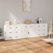 Aparador - Mueble de almacenamiento 3 uds 80 Aparador - Mueble de almacenamiento 3 uds 80 Blanco