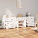 Aparador - Mueble de almacenamiento 3 uds 80 Aparador - Mueble de almacenamiento 3 uds 80 Blanco