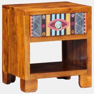 Bufete - Móvei de apoio Multicolor 40 x 35 x 45 cm Madeira de acácia maciça pt4782