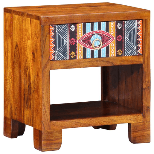 Bufete - Móvei de apoio Multicolor 40 x 35 x 45 cm Madeira de acácia maciça pt4782