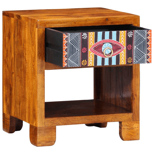 Bufete - Móvei de apoio Multicolor 40 x 35 x 45 cm Madeira de acácia maciça pt4782