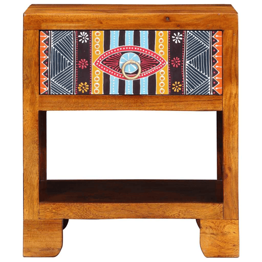 Bufete - Móvei de apoio Multicolor 40 x 35 x 45 cm Madeira de acácia maciça pt4782