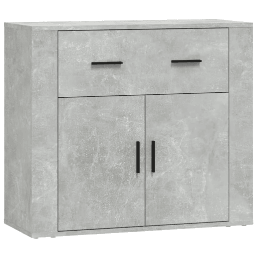 Aparadores - Bufetes - Móveis de apoio 3 pcs derivados de madeira cinzento cimento pt5281