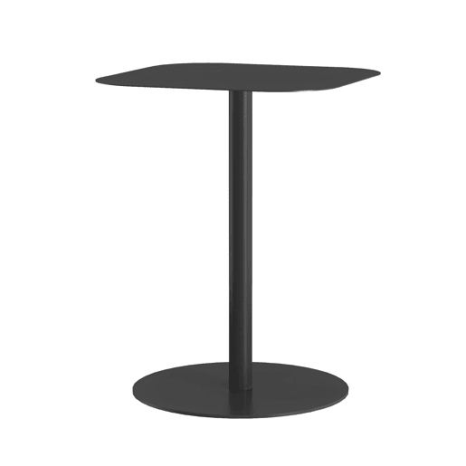 Mesa de apoio Nastätten interiorexterior quadrada 50x40x40 cm Preto en.casa