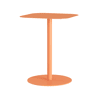 Mesa de apoio Nastätten interiorexterior quadrada 50x40x40 cm Laranja en.casa
