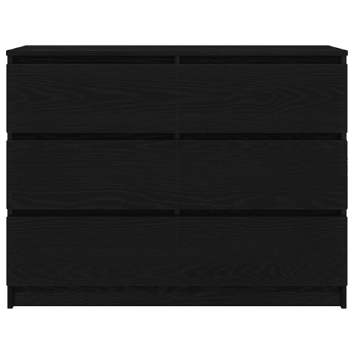 Aparador - Bufete - Móvei de apoio 100x35x76 cm derivados de madeira carvalho preto pt3819